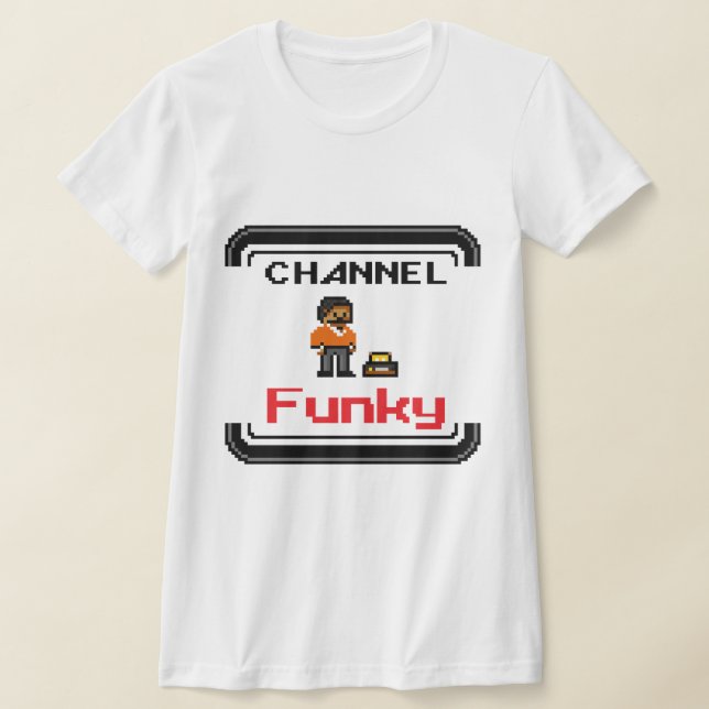 Channel Funky Pixel Art T - Shirt Tank Top (Ablage )