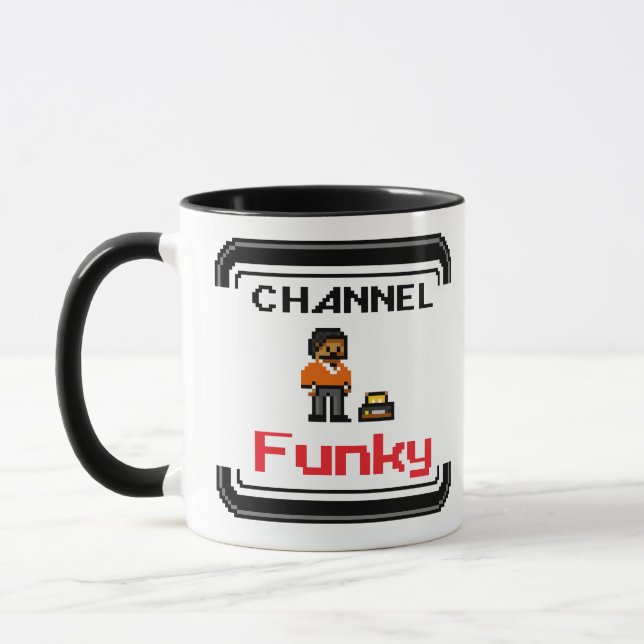 Channel Funky Pixel Art Tasse (Links)