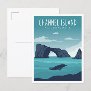 Channel Island National Park California Postkarte