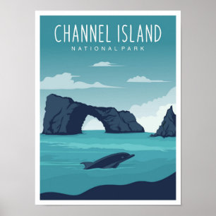 Channel Island National Park Kalifornien Reise  Poster