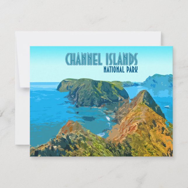 Channel Islands National Park California Flat Card (Vorderseite)