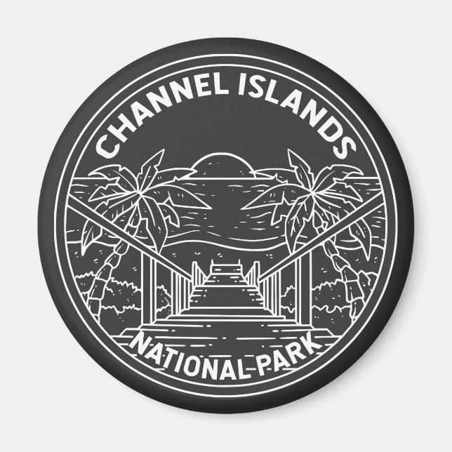 Channel Islands National Park California Monoline Magnet (Vorne)