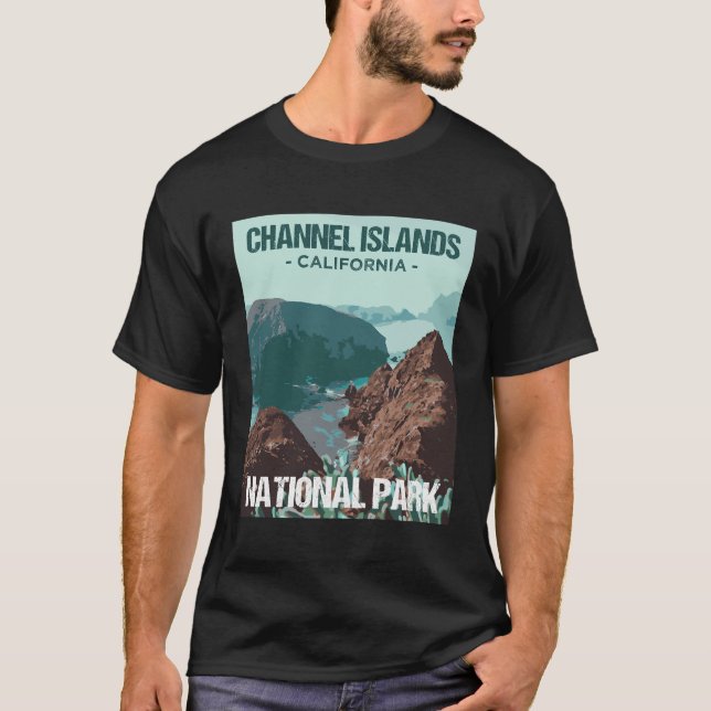 Channel Islands National Park California Poster De T-Shirt (Vorderseite)