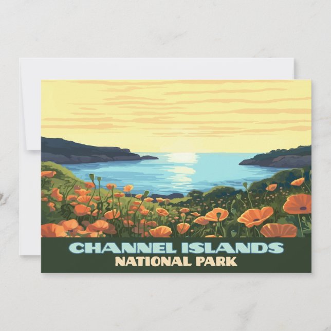 Channel Islands National Park California Schmuggle Einladung (Vorderseite)