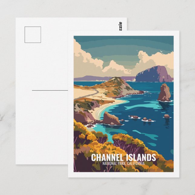 Channel Islands National Park California USA Postkarte (Vorne/Hinten)