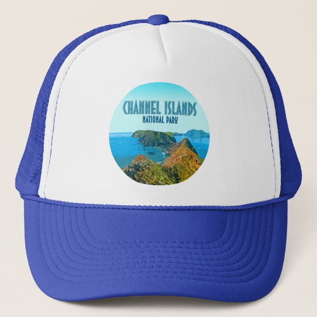 Channel Islands National Park California Vintag Truckerkappe (Vorderseite)