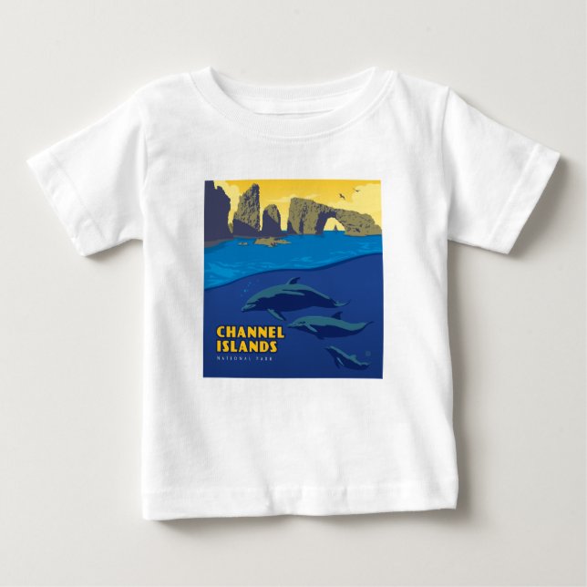 Channel Islands National Park Dolphins Baby T-shirt (Vorderseite)