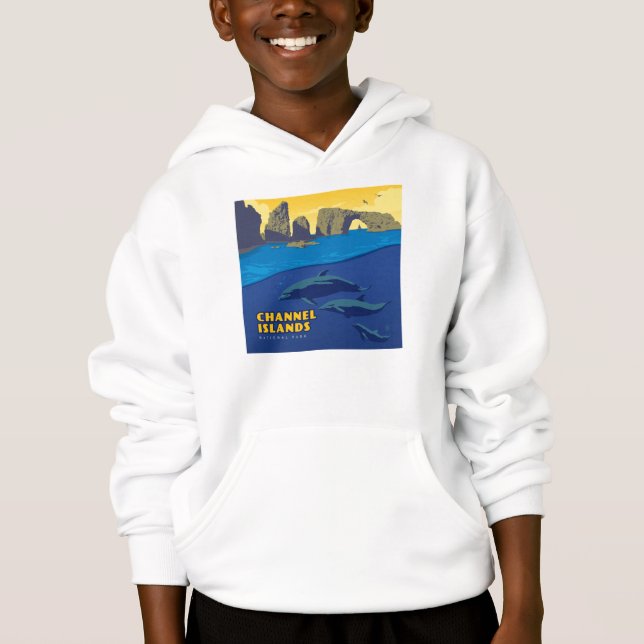 Channel Islands National Park Dolphins Hoodie (Vorderseite)