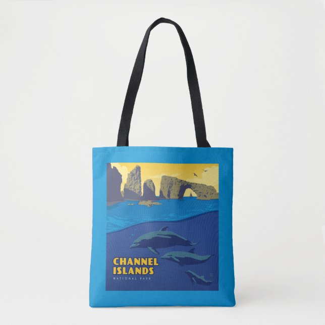 Channel Islands National Park Dolphins Tasche (Vorderseite)