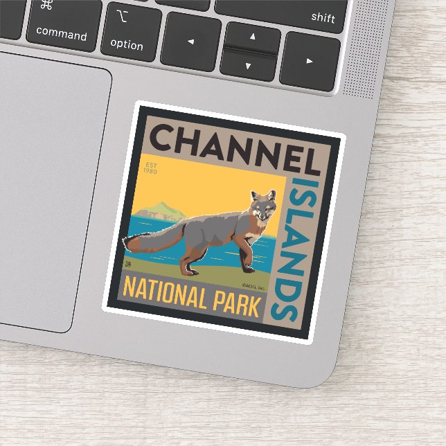 Channel Islands National Park | Fox Aufkleber (Detail)