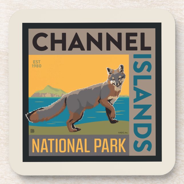 Channel Islands National Park | Fox Getränkeuntersetzer (Vorderseite)