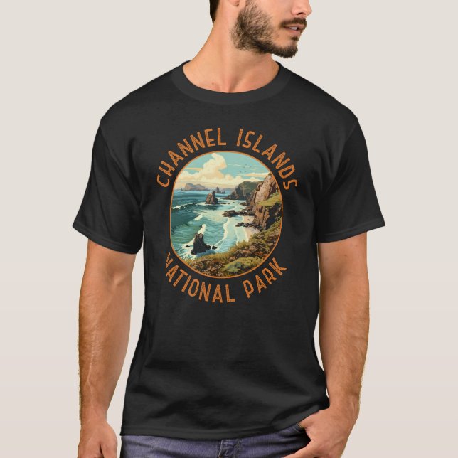 Channel Islands National Park Retro Kunstgewerbe T-Shirt (Vorderseite)