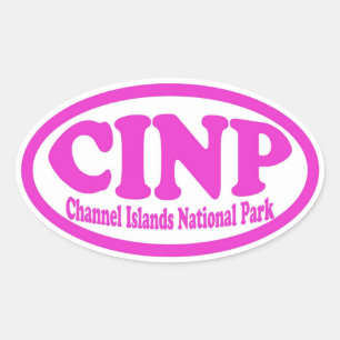 Channel Islands National Park rosa oval Aufkleber