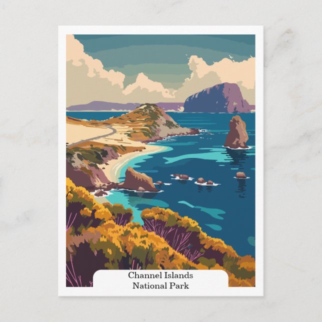 Channel Islands National Park USA Postkarte (Vorderseite)