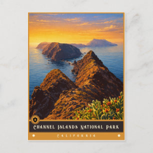Channel Islands National Park Vintage Postkarte
