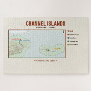 Channel Islands Nationalpark-Wanderkarte-Rätsel