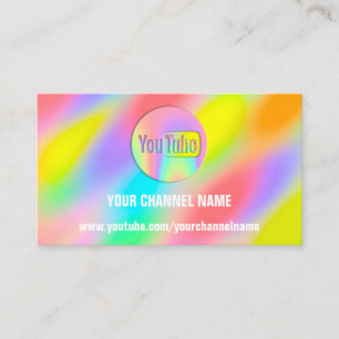 CHANNEL NAME YOU TULOGO QR CODE HOLOGRAPH VIP VISITENKARTE