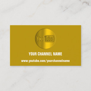 CHANNEL NAME YOU TULOGO QR CODE MUSTARD YELLOW VISITENKARTE