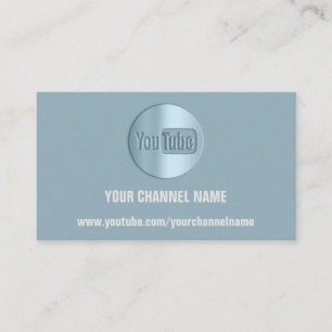 CHANNEL NAME YOU TULOGO QR CODE RAUCHBLAUE VISITENKARTE