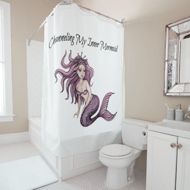 Channeln meiner inneren Meerjungfrau Duschvorhang (Beispiel)