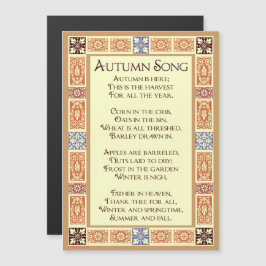 Chanson d'automne Harvest Art Magnet