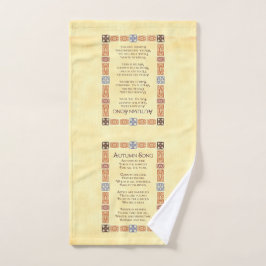 Chanson d'automne Thanksgiving Poème avec frontièr