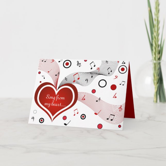 Chanson de mon coeur - Carte (Devant)