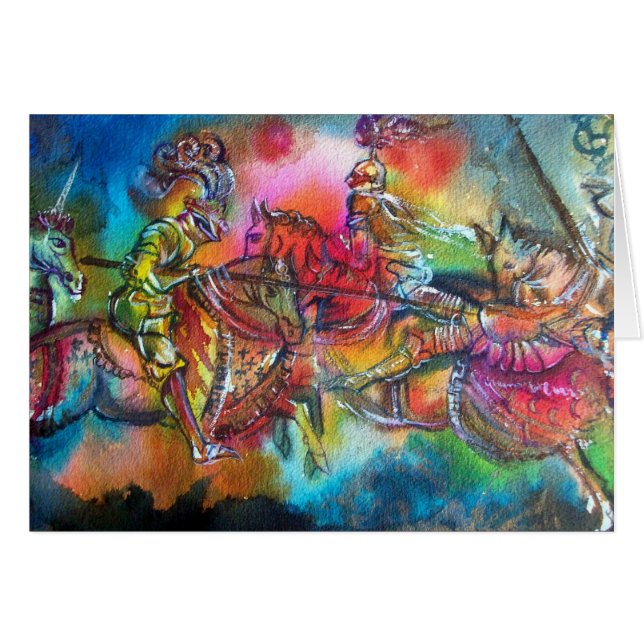 CHANSON DE ROLAND/ COMBAT DES CHEVALIERS EN TOURNE (Devant horizontal)