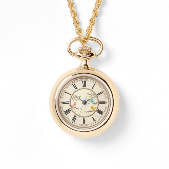 Chanson Oiseaux Collier Montre (Recto)