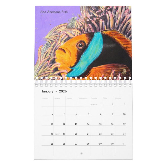 Chansons du calendrier des petites spirales de mer (Jan 2026)