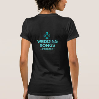 Chansons mariages Podcast Logo T-shirt femme noir