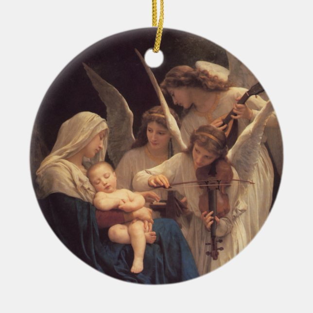 Chant des Anges Ornement religieux de Noël (Devant)