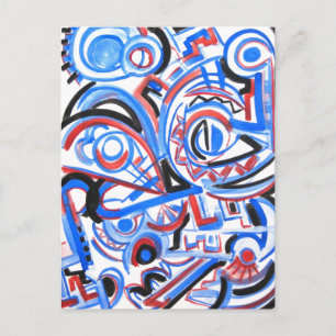 Chant exubérant - Carte postale Art Abstrait