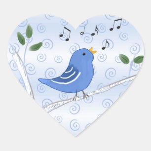Chanter de mignons Stickers Bluebird