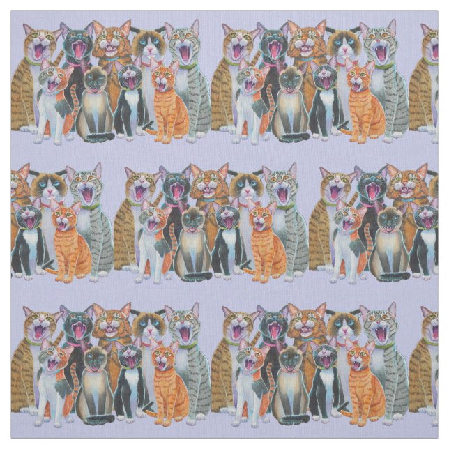 Chanter tissu de chats (Échantillon)