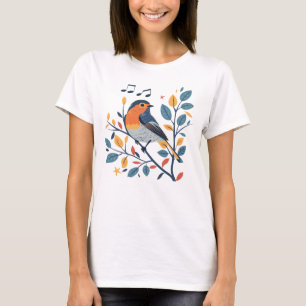 Chanter un oiseau à la Branche T-Shirt - Nature &