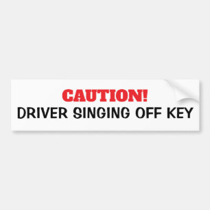 Chanteur de prudence Chantant hors Sticker de pare