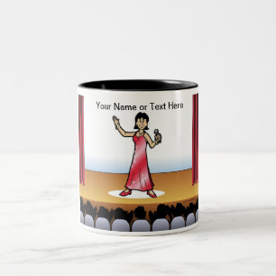 Chanteur personnalisée - Mug de café caricaturale