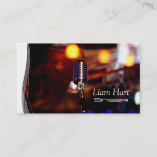 Chanteur Professionnel, Chanteur, Carte de Visite