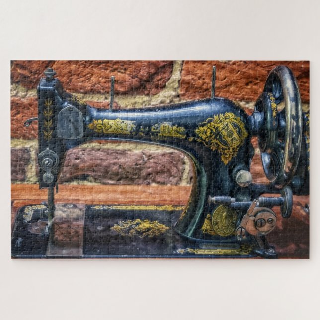 Chanteur vintage Machines à coudre Puzzle (Horizontal)