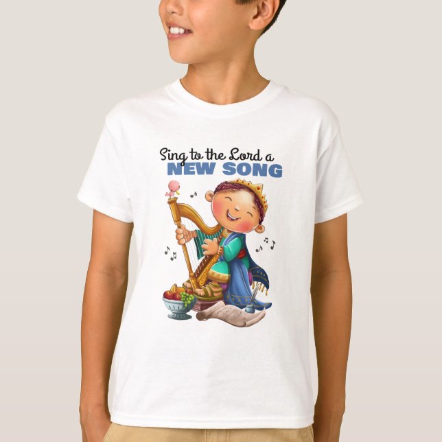 Chantez au seigneur un nouveau T-shirt de vers de (Devant)