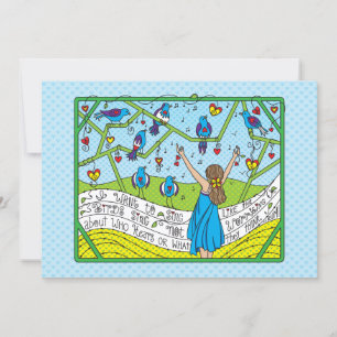 Chantez Comme Les Oiseaux Carte Sing_Flat 7"x5"