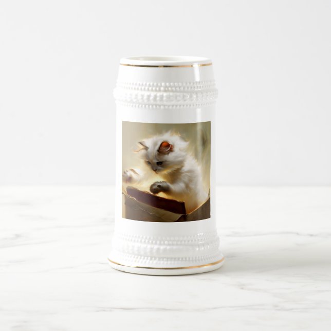 Chantilly-Tiffany Cat Bierglas (Mittel)