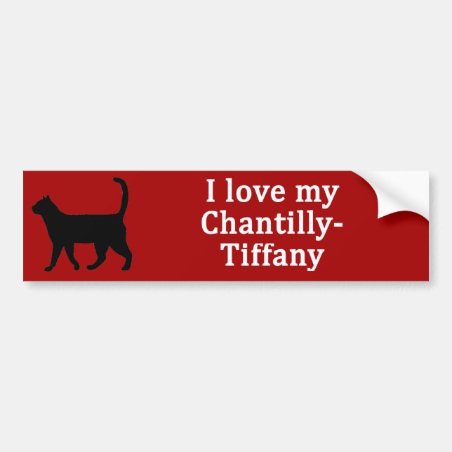 Chantilly-Tiffany-Liebe Autoaufkleber (Vorne)