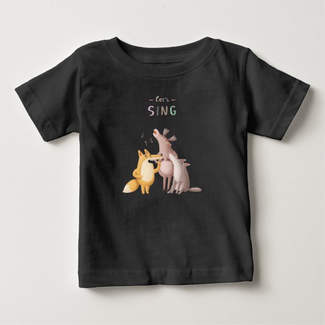Chantons un T-shirt animal animal Acapella Baby (Devant)