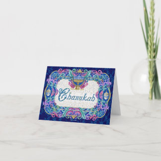 Chanukah Anmerkungs-Karte Feiertagskarte