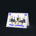 Chanukah Card Feiertagskarte<br><div class="desc">Die Ehrenfrau,  Design von Julie Hansen. Fügen Sie Ihren eigenen Text hinzu</div>