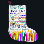 Chanukah Collagen-und Regenbogen-Sterne Kleiner Weihnachtsstrumpf<br><div class="desc">Gerade im Fall benötigen Sie einen Chanukah Strumpf… Ist hier ein,  das mit Symbolen und Feiertag-bedingten Wörtern gefüllt wird. Personifizieren Sie.</div>