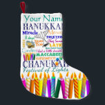 Chanukah Collagen-und Regenbogen-Sterne Kleiner Weihnachtsstrumpf<br><div class="desc">Gerade im Fall benötigen Sie einen Chanukah Strumpf… Ist hier ein,  das mit Symbolen und Feiertag-bedingten Wörtern gefüllt wird. Personifizieren Sie.</div>