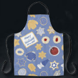 Chanukah Cookie Party Schürze<br><div class="desc">Ich Liebe die Ferien und ich Liebe ein gutes Urlaubsmuster,  um uns in den Urlaub Geist! Dieses skurrile Party inspiriertes Design wird Ihnen Freude am Urlaubstisch bringen.</div>